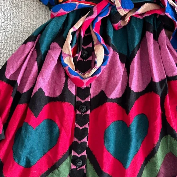 Farm Rio Full of Hearts Dress NWT - Picture 8 of 9